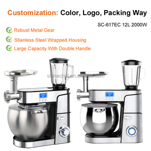 5kg 12L đứng bánh bánh thực phẩm trộn nhà bếp ý nhà máy xoắn ốc bánh mì thương mại bột trộn với máy xay sinh tố - Product Image 4