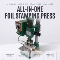Machine manuelle de marquage à chaud et d'embossage de logo pour la date et les lettres sur le cuir, le bois, le papier, le plastique