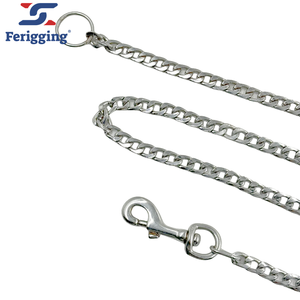 <span class=keywords><strong>Collar</strong></span> y gancho para perros al por mayor con correa de zinc Cadena para mascotas - Product Image 4