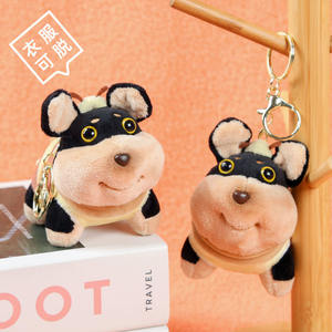 Internet ünlü arı yavru <span class=keywords><strong>DIY</strong></span> peluş oyuncak sevimli bez bebek stres giderici için anahtarlık kolye işlemeli ayı - Product Image 2