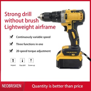 NEOBRISKEN High-<b>Power</b> Brushless Lithium Drill Set Three-Function Percussion <b>Tool</b> With Impact Shock OEM Customizable N415 Brushle - Product Image 4