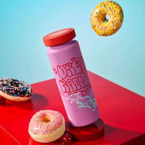 Bouteille d'eau en acier inoxydable YEKEA, 500 ml, à double paroi, à large ouverture, personnalisable, motif graffiti, mignonne et amusante, pour adolescents, vente en gros - Product Image 1