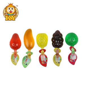 Vente en gros de bonbons à la <span class=keywords><strong>gelée</strong></span> et au pudding à saveur fruitée personnalisés en forme de fruit emballés dans des sacs - Product Image 2