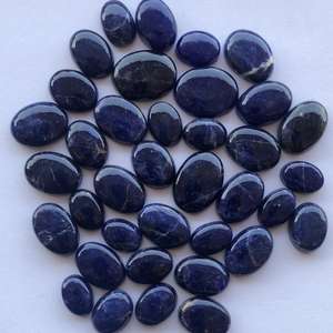 Piedra de Sodalita Azul Natural de The Jewel Creation, Gema Ovalada Lisa, Cabujón Suelto Semiprecioso, Certificado IGI, para Joyería - Product Image 2