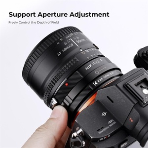 Adaptador <span class=keywords><strong>de</strong></span> Montura <span class=keywords><strong>de</strong></span> Lente K&F NIK F(G)-E <span class=keywords><strong>de</strong></span> Enfoque Manual, Compatible con <span class=keywords><strong>Lentes</strong></span> Nikon F (<span class=keywords><strong>Tipo</strong></span> G) y Cámaras Sony con Montura E - Product Image 3