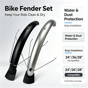 IRONDONKE Universal 26 "/27,5"/29 "guardabarros de bicicleta ajustable delantero trasero guardabarros para bicicleta de montaña MTBY Accesorios - Product Image 4
