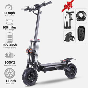Scooter Eléctrico Plegable de Alta Potencia con Doble Motor y Amortiguación, Venta Directa de Fábrica - Product Image 3