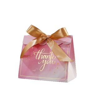 Scatola di cartone rosa pacchetto di cioccolato pronto per la spedizione bomboniere feste Decorative compleanno grazie scatole regalo per il matrimonio - Product Image 3