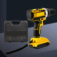 Boîte à outils de réparation domestique tout-en-un, kit perceuse électrique sans fil 21V, 2 batteries, chargeur rapide, embouts de perçage, douilles, pinces, OEM