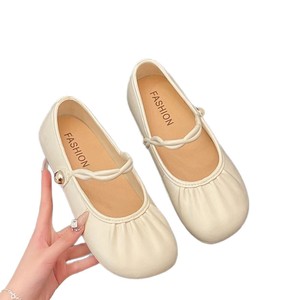 La parola fata nonna pieghettata 2025 bocca Jane una leggera ballerine Slip-On Mary poco profonde primavera ed estate scoppiano nuovi piatti - Product Image 5