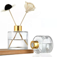 Désodorisant vintage EIPP, ensemble de bouteilles de diffuseur en verre de luxe, bouteille de diffuseur de roseau parfumé au parfum de lavande durable avec bâton