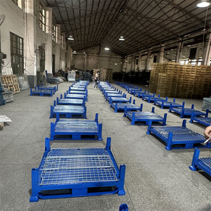 Thùng chứa dây kim loại bền công suất cao có thể gấp lại và phù hợp để sử dụng làm lồng kho - Product Image 6