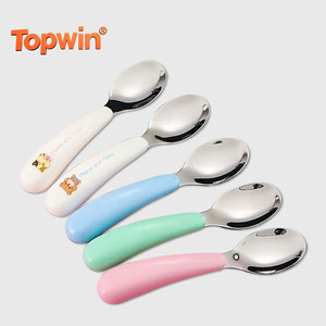 Cubiertos de Acero Inoxidable 304 para Bebés, Juego de 2 Piezas, Tenedor y Cuchara con Estuche Portátil, Juego de Cubiertos para Niños - Product Image 1