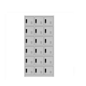Casier de rangement privé en acier à 18 compartiments avec serrure pour travailleurs et employés - Product Image 5