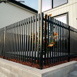 Clôture verticale en aluminium personnalisée, design moderne, <span class=keywords><strong>portail</strong></span> moderne, barreaux soudés, clôture en métal noir pour piscine - Product Image 1