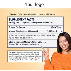 <span class=keywords><strong>C</strong></span>ápsulas de Vitamina <span class=keywords><strong>C</strong></span> Liposomal de Marca Privada con Precio de Descuento OEM Rápido, Fábrica con Certificación GMP ISO HACCP, Brain Vitale, 90 <span class=keywords><strong>C</strong></span>ápsulas para Adultos - Product Image 6