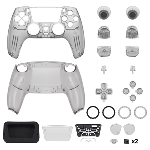Kit de carcasa de repuesto de plástico personalizado de alta calidad para controlador <span class=keywords><strong>PS5</strong></span>-Juego completo con botones - Product Image 4