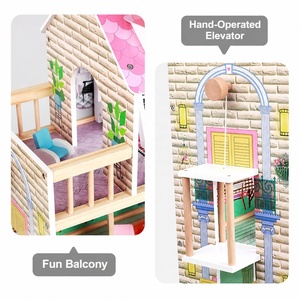 Set di Mobili in Legno per Casa delle Bambole, Villa in Miniatura, Gioco Educativo di Ruolo per Bambini - Product Image 4