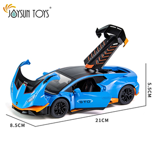 1: 24 sto acousto-optique musique quatre porte retour alliage modèle noir et blanc et bleu moulé sous pression jouet <span class=keywords><strong>de</strong></span> voiture - Product Image 5