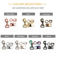 Rose Gold Dog Collar Hardware, Metal Accessories, Tri-Gride