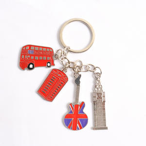 Porte-clés en métal de qualité supérieure, souvenir de <span class=keywords><strong>Londres</strong></span>, Angleterre, ensemble de bus rouge et boîte aux lettres, breloque en émail, porte-clés, souvenir de <span class=keywords><strong>voyage</strong></span> pour les amateurs du Royaume-Uni - Product Image 6