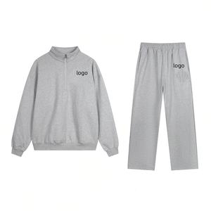 Hoodie Fashion Grosir Berkualitas Tinggi Katun Unisex Tebal Nyaman Stylish Set 2 Potong untuk Wanita Pria - Product Image 6