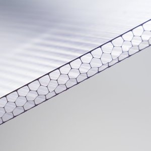 لوح مظلة خارجي ورقة جوفاء خلوية من البولي كربونات ورقة بلاستيكية ممتازة للاستخدام الخارجي - Product Image 1