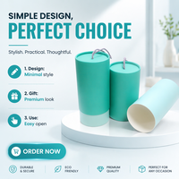 Benutzer definierter Druck Geschenk papier röhre Luxus Geschenk zylinder Verpackung Duft kerze/Becher/Tee Verpackung