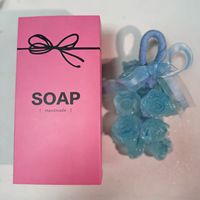 Savon en barre élégant en forme de rose hydratante, fait main, pour le corps et le visage, tous types de peau, nettoyage de base, cadeau 220g OEM ODM