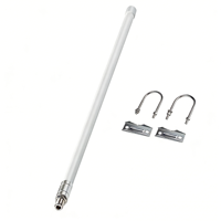 Antena Wifi 2.4G 6dbi, Antena Omnidireccional de Fibra de Vidrio para Exteriores, Antena de Alta Ganancia