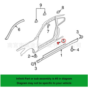 Winning Journey Nissan Interior <b>Trim</b> Panel <b>Clips</b> 76882-EG01A Plastic Fasteners 25pcs - Product Image 4