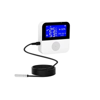 Sensor de Temperatura y Humedad WIFI con Medidor de Humedad del Suelo, Termómetro para Interiores y Exteriores, Compatible con Alexa y Google Home