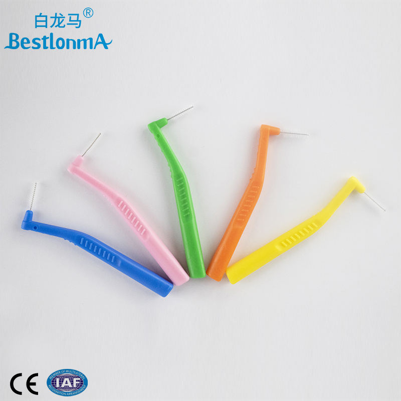 High quality Factory Price Angled Short Handle Eco Friendly Interdental Brush