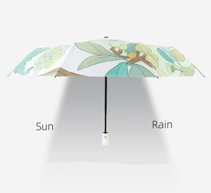 Petit parapluie portable pour sac à dos, impression couleur personnalisée, poignée renforcée, double usage, pare-soleil et abri contre la pluie - Product Image 3