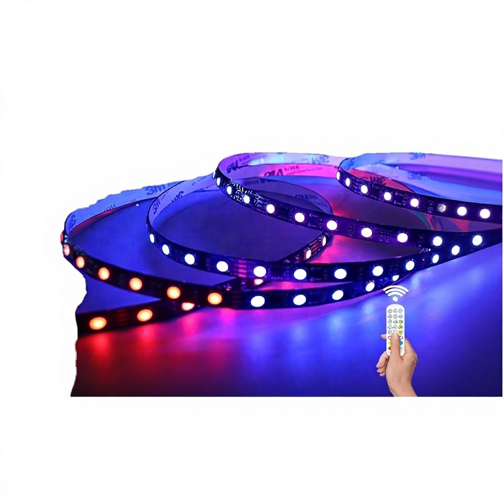 S-type RGB LED Strip Light 12V 120 LEDs/m 5M-50M Roll Copper Easy Bendable 3D Channel Letters Landscape IP20