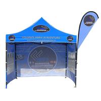 Tente de réception commerciale extérieure robuste en aluminium imperméable avec impression graphique personnalisée pour salons professionnels