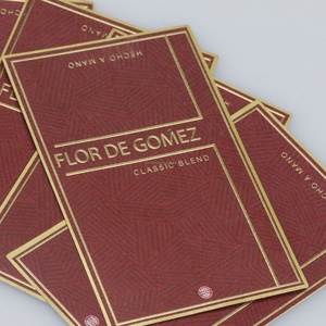 Cartes de vœux et autocollants adhésifs imperméables avec logo personnalisé et estampage doré pour offrir en cadeau - Product Image 2