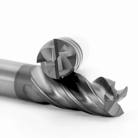 Fraise à bout en acier au tungstène HRC70 à 4 cannelures - Fraise à fond plat en carbure pour fraisage CNC, ébauchage et finition