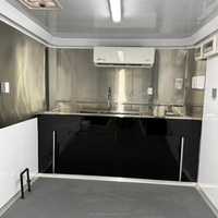 Camionnette de restauration mobile sur mesure de 6 m pour café, snacks, pizzas, tacos, BBQ, hot-dogs, glaces, entièrement équipée