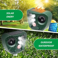 Répulsif solaire ultrasonique multifonctionnel pour animaux avec capteur infrarouge - Dispositif intelligent et écologique pour le contrôle des rats, des chats, des chiens, des oiseaux et des cerfs