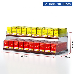 Présentoir à cigarettes en forme d'échelle, multi-niveaux, automatique, en plastique PVC transparent, capacité maximale 10000, présentoir à tabac pour la vente au détail ORIO - Product Image 3