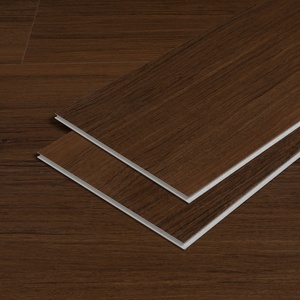 Plancher SPC en noyer, brun <span class=keywords><strong>riche</strong></span>, grain réaliste, résistant à l'eau, anti-rayures, installation facile par clic. Idéal pour les maisons/les bureaux. - Product Image 5