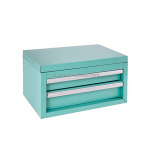 Hot Bán Màu Mini Công Cụ Ngực Kim Loại Máy Tính Để Bàn Hộp Công Cụ Với Hai Ngăn Kéo Tủ OEM Hỗ Trợ Cho Văn Phòng Và Hội Thảo Sử Dụng - Product Image 4
