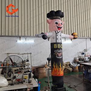 Muñeco Inflable Publicitario Personalizado de Cerdo Chef para BBQ, Air Dancer Inflable de Cerdo para Restaurante - Product Image 3