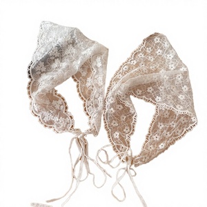 MEIYA Bandana Triangolare in Pizzo Stile Vintage Francese e Coreano, Elegante Sciarpa Piccola da 25cm <span class=keywords><strong>per</strong></span> Capelli, Accessorio Casual alla Moda <span class=keywords><strong>per</strong></span> Ragazze e Donne - Product Image 3