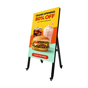 Écran d'affichage LED portable HD pour affiches extérieures, support roulant pour la publicité extérieure et les magasins de détail - Product Image 2