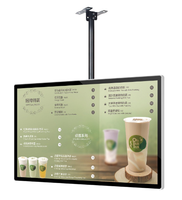 Écran LCD numérique de 21,5 pouces pour menu de restaurant, magasin de détail et signalétique d'ascenseur avec affichage anti-reflet et CMS intégré