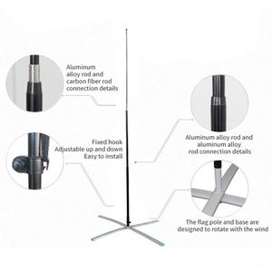 High Quality Durable Eco-Friendly Outdoor Feather <b>Flag</b> Custom Printed Double Sided Knitted Polyester Advertising <b>Flag</b> Business - Product Image 2