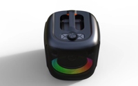 Enceinte de fête portable DJ de luxe avec lumière LED 8 pouces, caisson de basses TWS, haut-parleur Bluetooth grand format