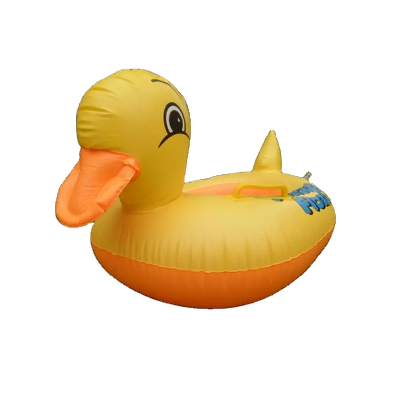 Baby-Enten-Float Sitz Boot Aufblasbare Schwimmring Außenpool Spielzeug Hot DE 